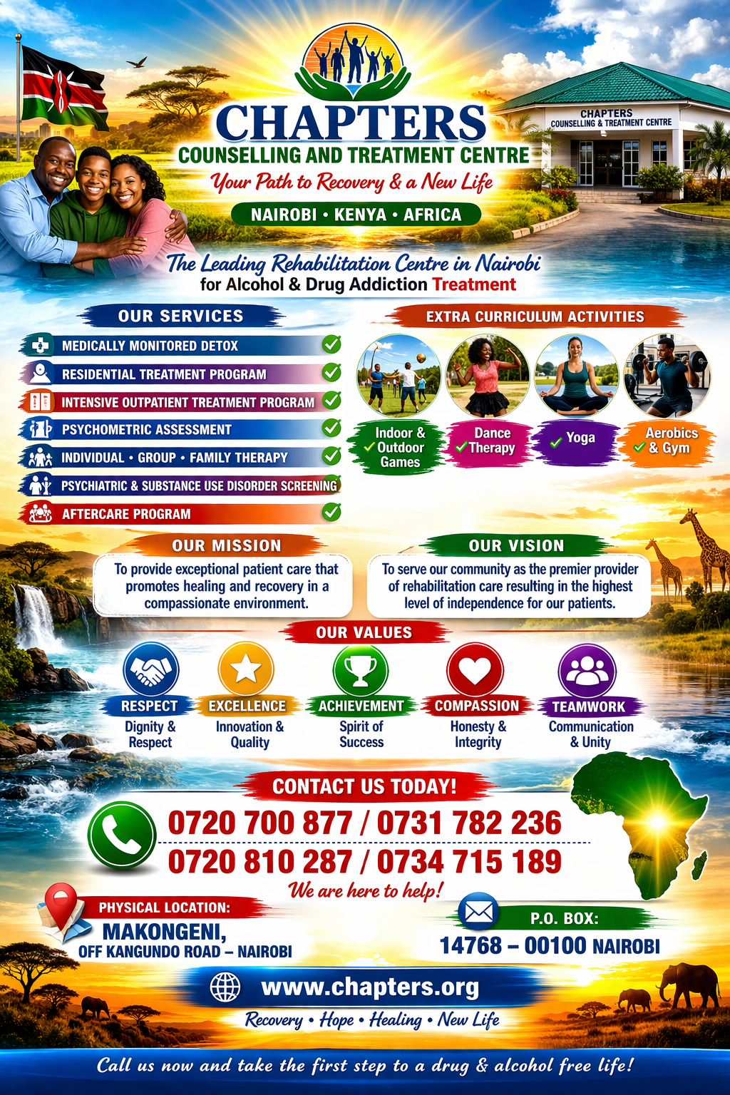 The Leading Drug & Alcohol Rehabilitation Centre in Nairobi, Kenya & Africa.