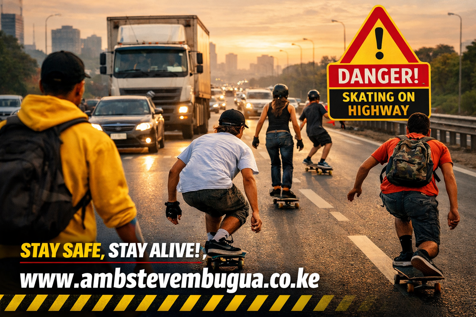 🚨 Skating on Busy Roads & Highways: A Growing Safety Crisis Among Youth