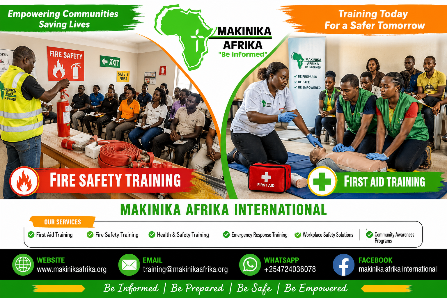 Building a Safer Africa Through Professional Safety Training: Why Makinika Afrika International Is Becoming Africa’s Trusted Safety Training Partner